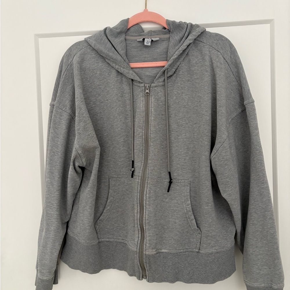 Gray Women's Hoodie zip up